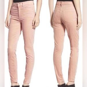 MOTHER High Waisted Looker Blush Corduroy Skinny Jeans Size 29
